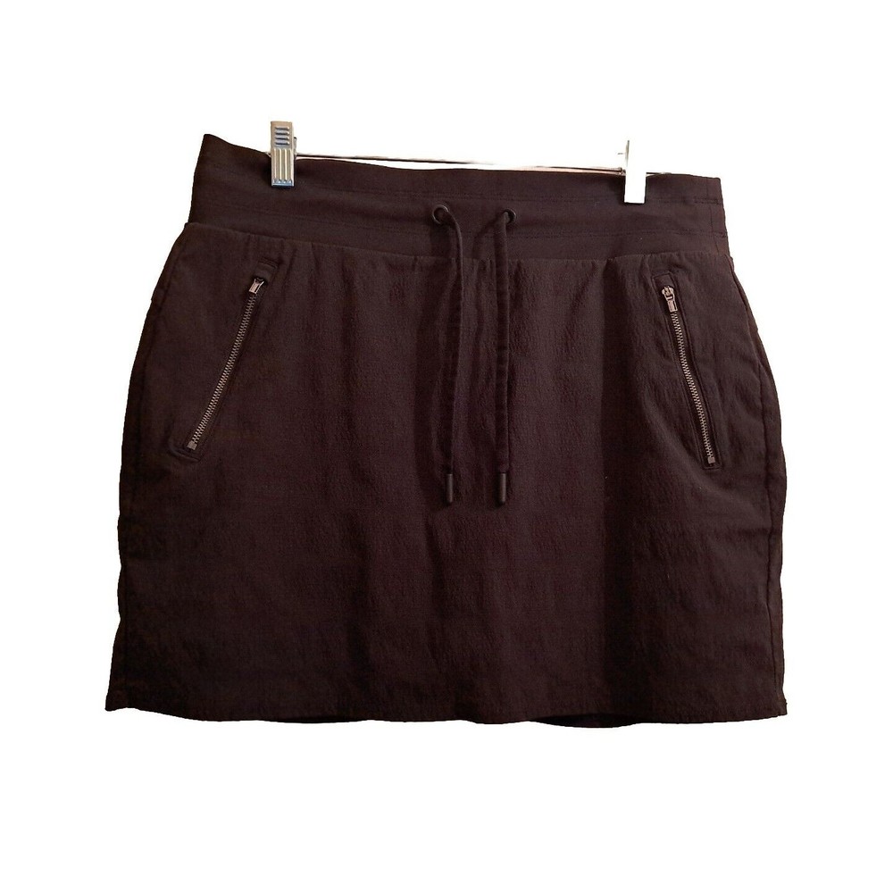 ATHLETA Shorts Skort Women's Size 10 Black Athletic Skirt Tennis Golf